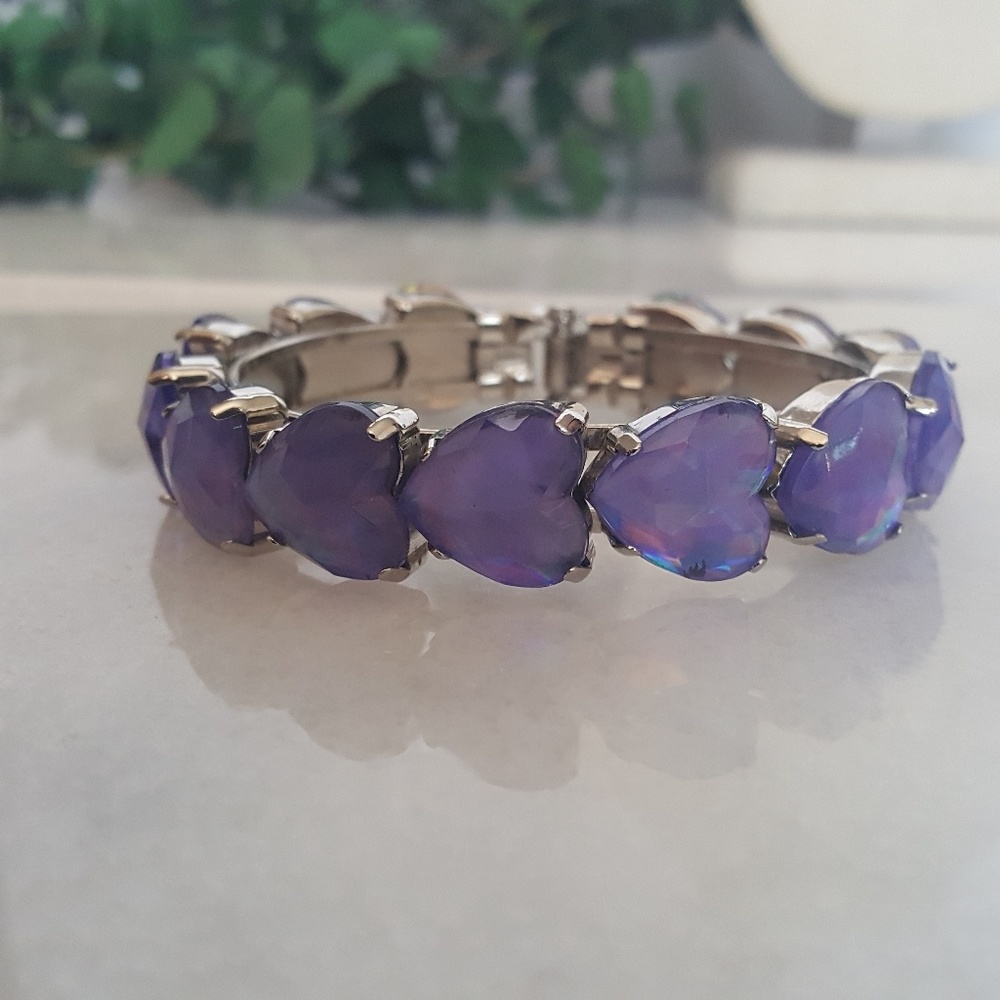 ✔Purple Hearts Bracelet